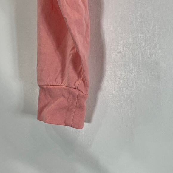 VANS Women's Salmon Pink Long Sleeve Cropped Logo T Shirt SZ XS - Picture 5 of 9